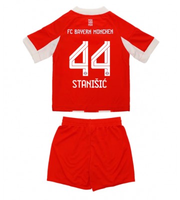 Bayern Munich Josip Stanisic #44 Hemmakläder Barn 2025-26 Kortärmad (+ Korta byxor)